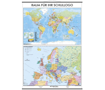2er Karte Welt / Europa