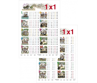1 x 1 in Bildern - Lernposter Großformat