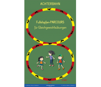 Achterbahn - Fußstapfen-Parcours