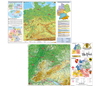 Schreibunterlage Baden-Württemberg physisch / Deutschland physisch