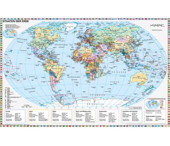 DUO Schreibunterlage Kinderweltkarte / Staaten der Erde