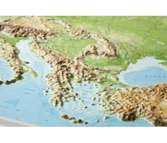 3D-Reliefkarte Europa