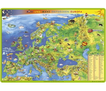 Bodenmatte "Kindereuropakarte - Max und Maxi entdecken Europa"