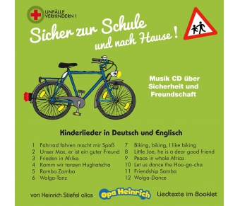 Musik-CD "Sicher zur Schule und nach Hause"