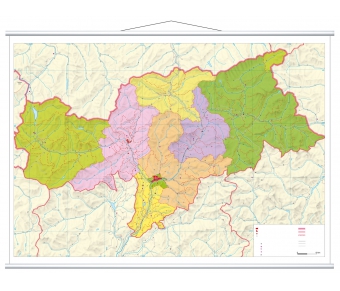 Südtirol physisch (deutsch/italienisch)