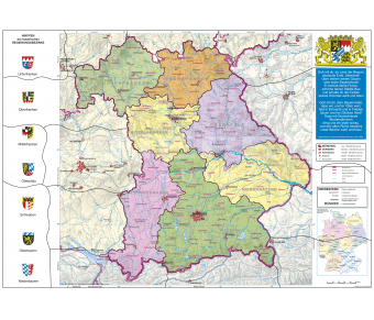 Bayern politisch XXL-Puzzle magnetisch