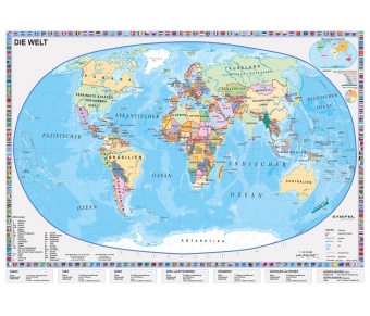 Lernmatte XL-Die Welt-Länder der Erde