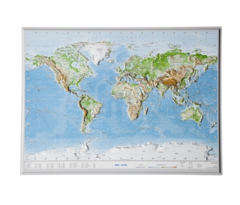 3D-Reliefkarte Welt