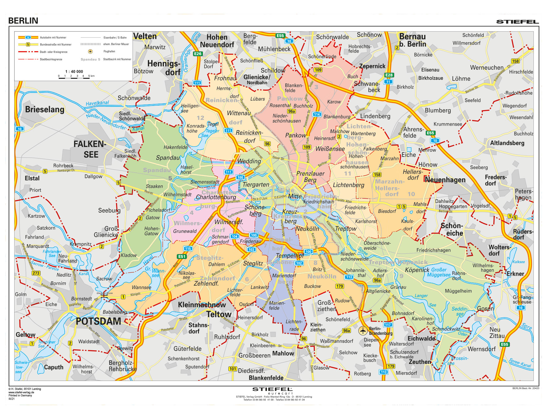 Stadtplan Berlin Lerndino.de