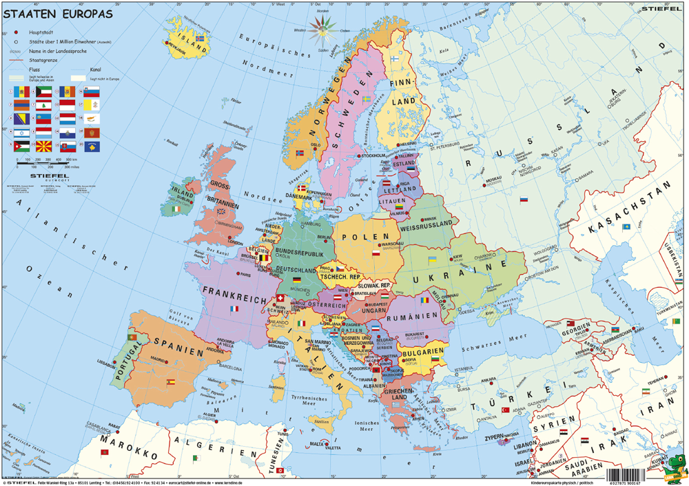 Europakarte A3 | My blog