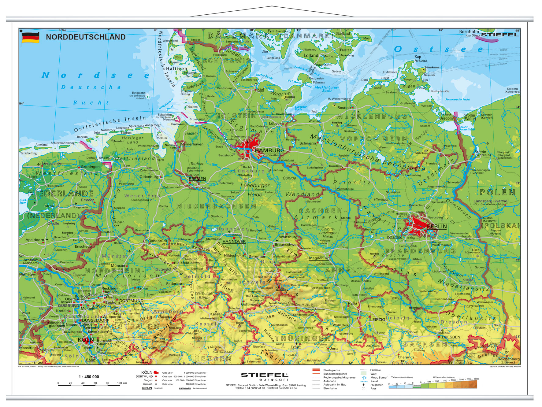 Norddeutschland Physisch Lerndino De