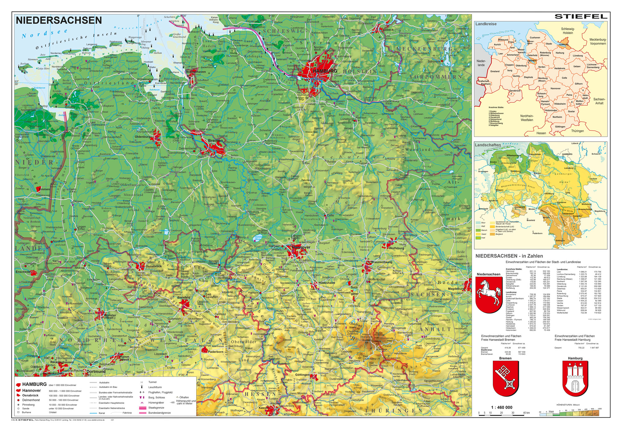 Niedersachsen Physisch Lerndino De