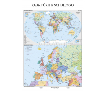 B1-Karte 2er Karte Staaten der Erde / Europa