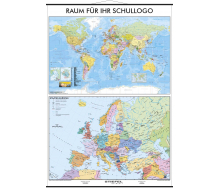 2er Karte Welt / Europa