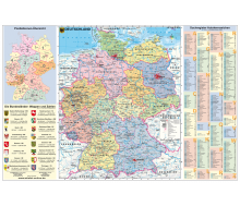 DUO Schreibunterlage Deutschland und Europa mit Autokennzeichen