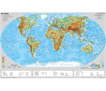 Handkarte Die Erde physisch - 25 Stück
