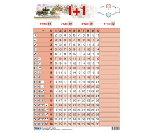 FIXI Lernkarte Rechentafel 1 + 1 / 1 - 1