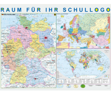 Deutschland und Europa in der Welt XXL Brandschutzkarte