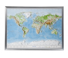 3D-Reliefkarte Welt