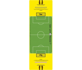 XXL-Bodenmatte "Wer wird Fußball-Meister?"