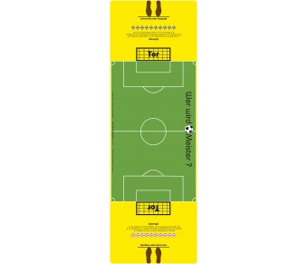 XXL-Bodenmatte "Wer wird Fußball-Meister?"