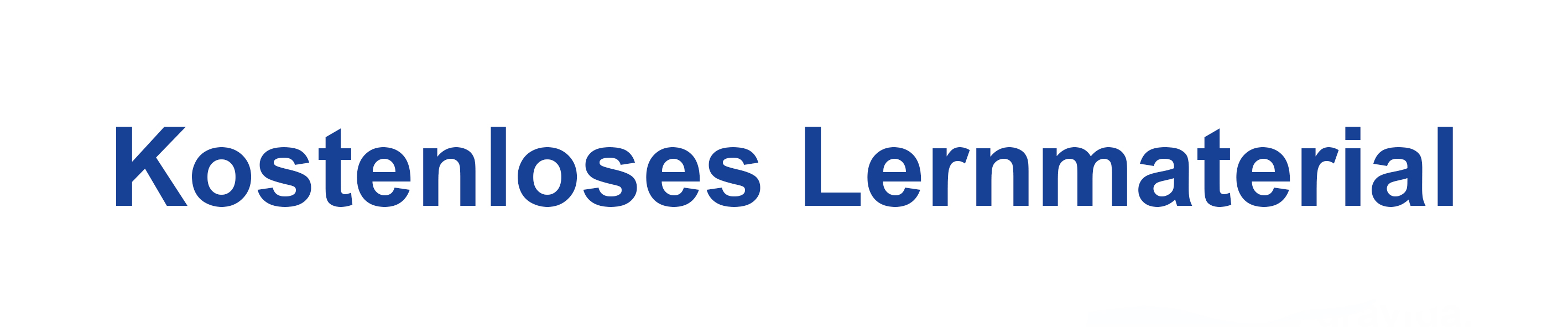 Kostenloses Lernmaterial
