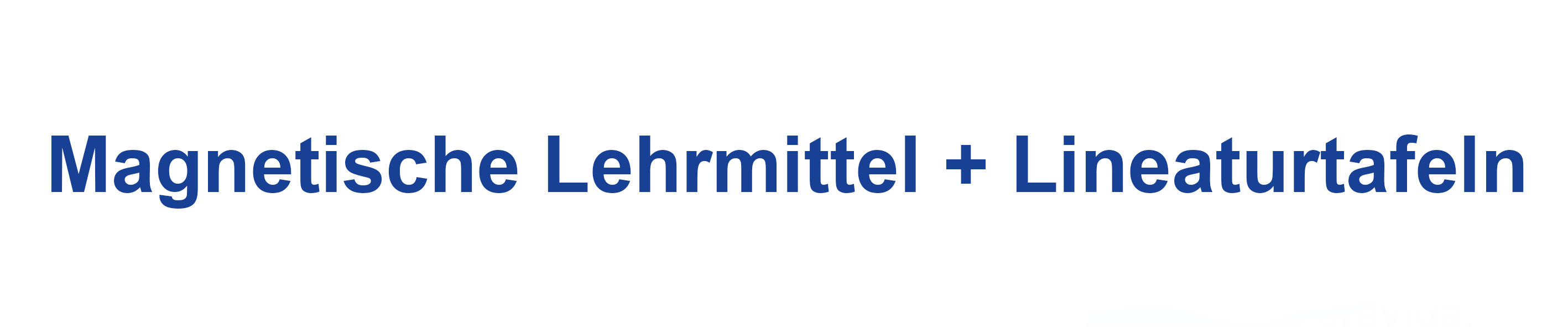 Magnetische lehrmittel Lineaturtafeln