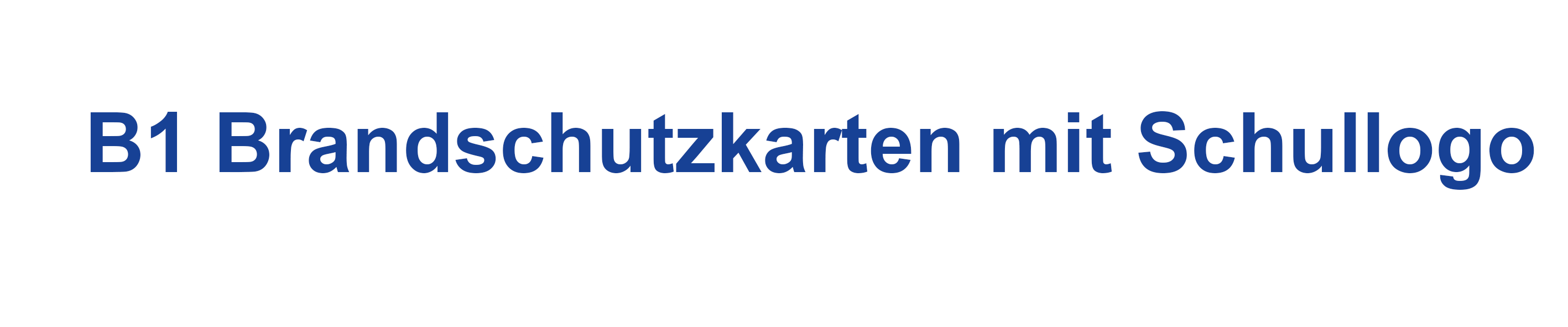 Brandschutz mit Schullogo