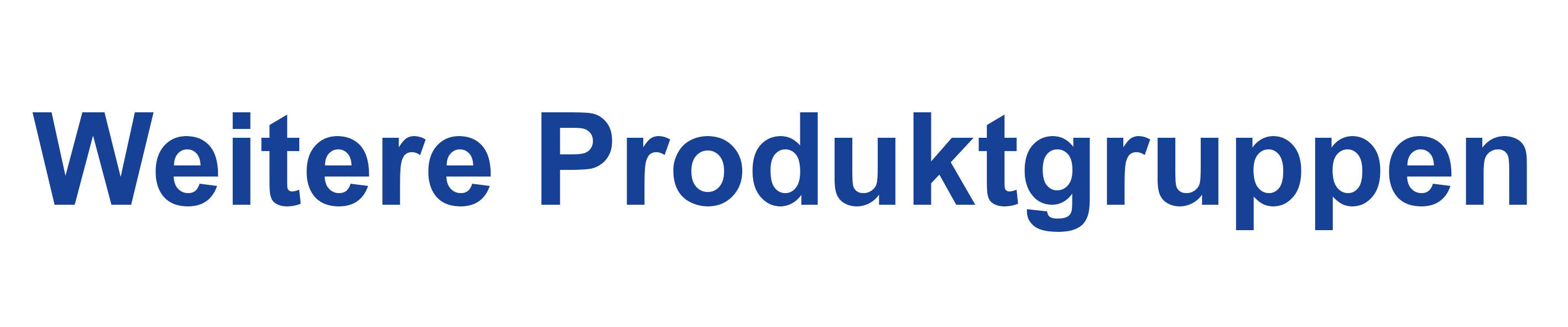 Weitere Produktgruppen